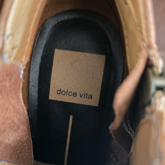 Dolce Vita EUC Sierra Leather Ankle Booties in Teak Nubuck Size 5 - Picture 7 of 10